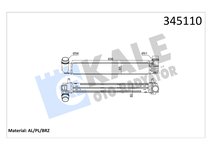 Intercooler radiateur de turbo — KALE 345110