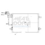 Condenseur, climatisation — MEAT AND DORIA 991225