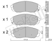 Plaquette Peugeot Landtrek, CHANGAN Hunter, FIAT Titano — METELLI 22-1437-0