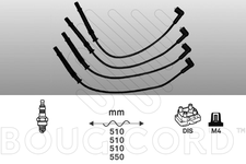 Jeu cables faisceau fils bougie allumage Beru C12 0900301052 pour renault  19 R19 clio 1 kangoo 1 megane 1 dont scenic express 1.