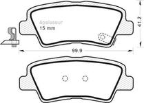 Kit de plaquettes de frein, frein à disque — ADAPTABLE 58302-2EA31